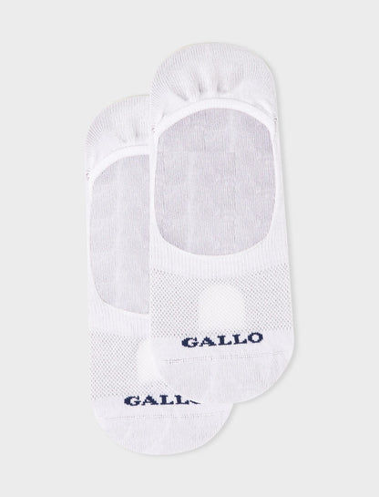 Gallo Men's insoles in solid white cotton 