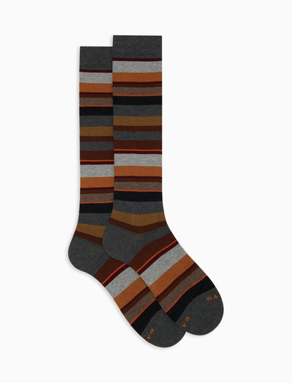 Gallo calze uomo lungo leggere multi righe