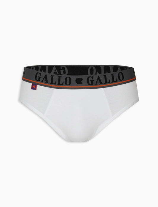 Gallo Slip basico intimo cotone bianco tinta unita