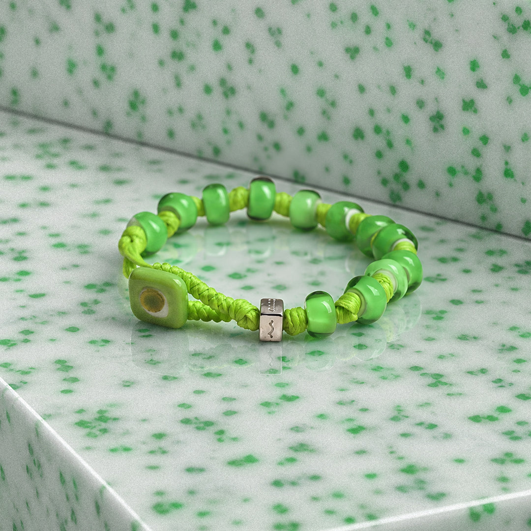 Braccialetti Aua collezione Argento mod VERDE PRATO