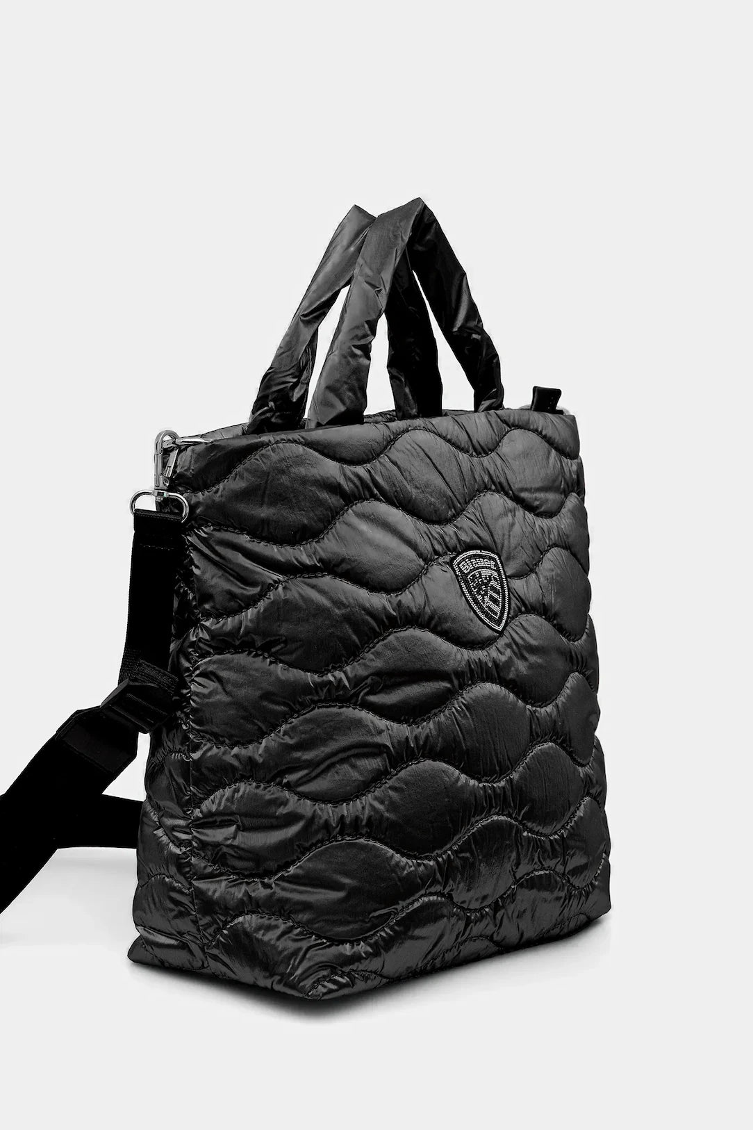 Blauer borsa donna padded nylon shopping bag