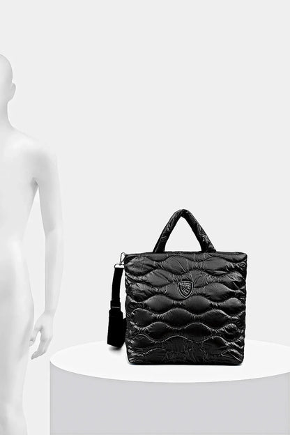 Blauer borsa donna padded nylon shopping bag