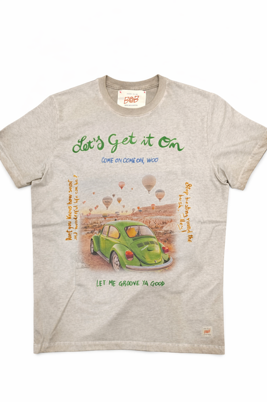 Bob T-shirt uomo in jersey stampata