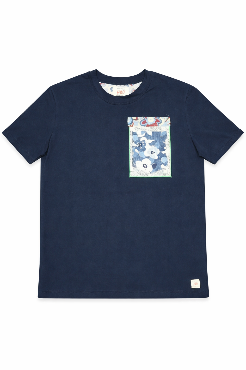Bob T-shirt uomo in cotone con taschino