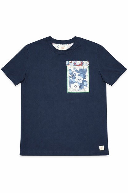 Bob T-shirt uomo in cotone con taschino