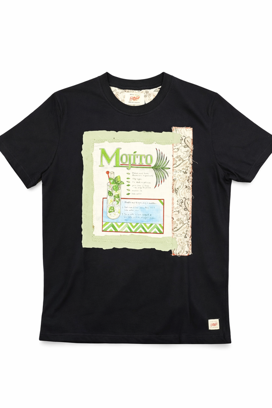 Bob T-shirt uomo in cotone lavorata
