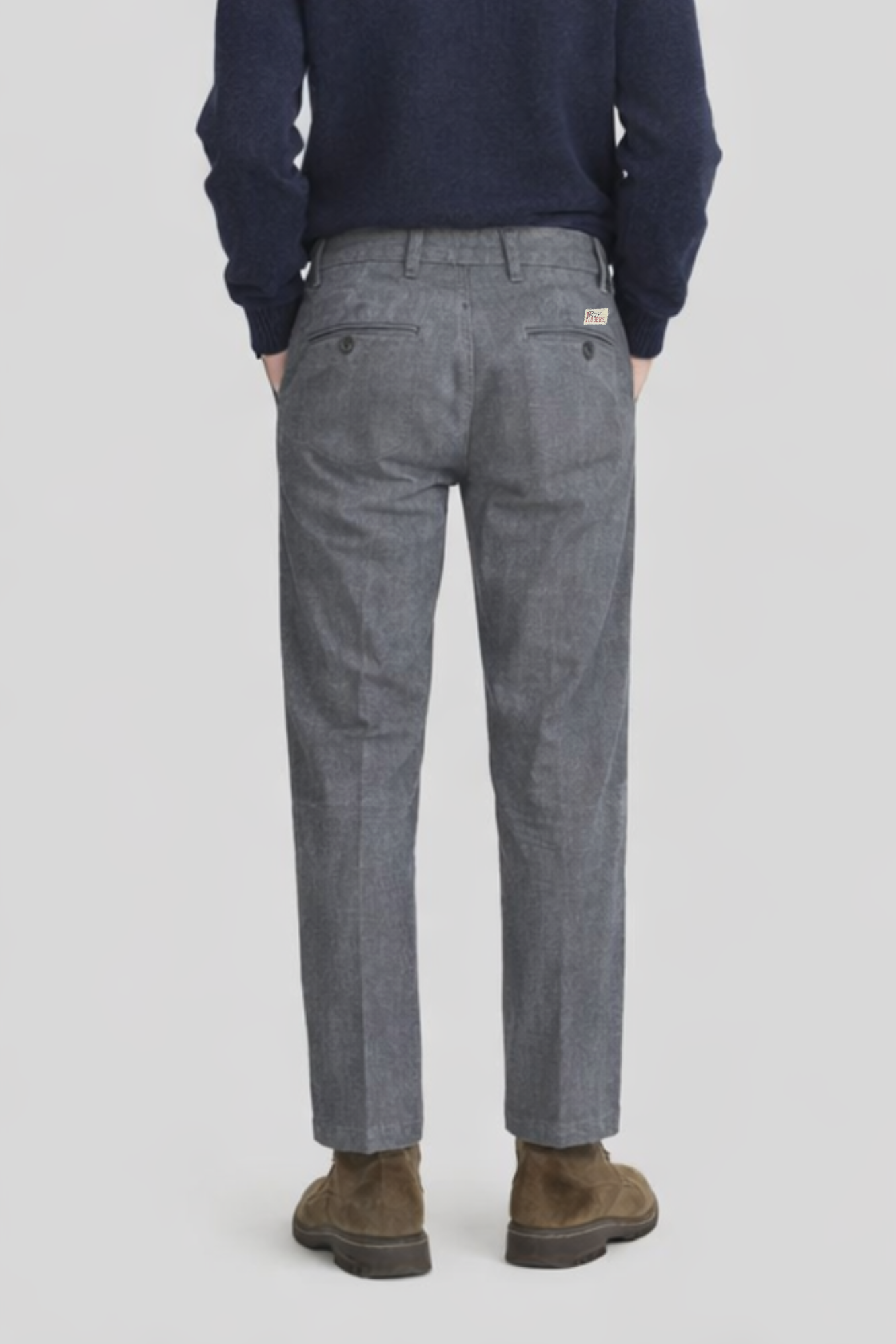 Roy Roger's Herren Chino Conduit Man Melange Hose RRU90120P4620112 C0052