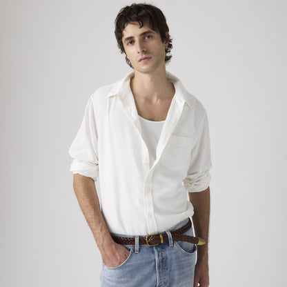 Camicia uomo Levi’s Sunset bianca standard fit con taschino frontale
