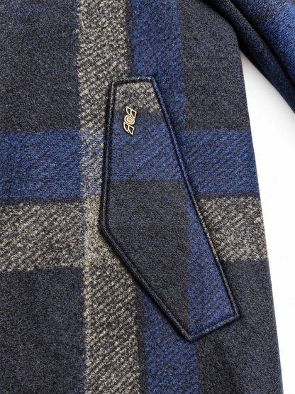 Bob Giubbotto uomo con zip e cappuccio tessuto fantasia A27WICK477T477 - immagine 3
