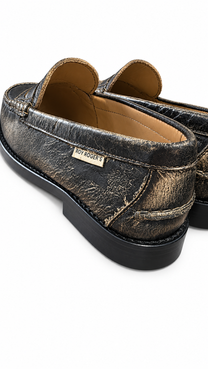 Roy Roger's scarpe donna Penny Loapher OLD GLORY Worn leather ROG0107CV42XXXX C0020