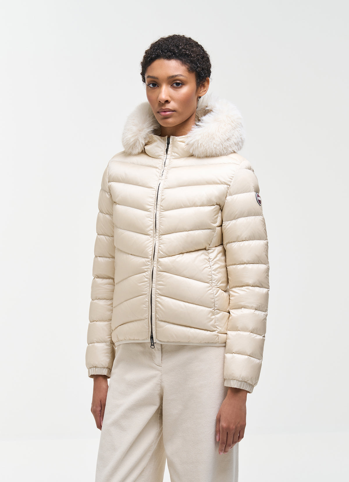 Colmar Piumino donna con cappuccio in pelliccia sintetica 22000019E 2YO 56 - immagine 2