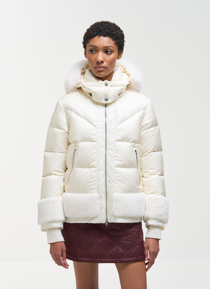 Colmar Piumino donna con inserti in pelliccia sintetica 22000030E 2YO 624