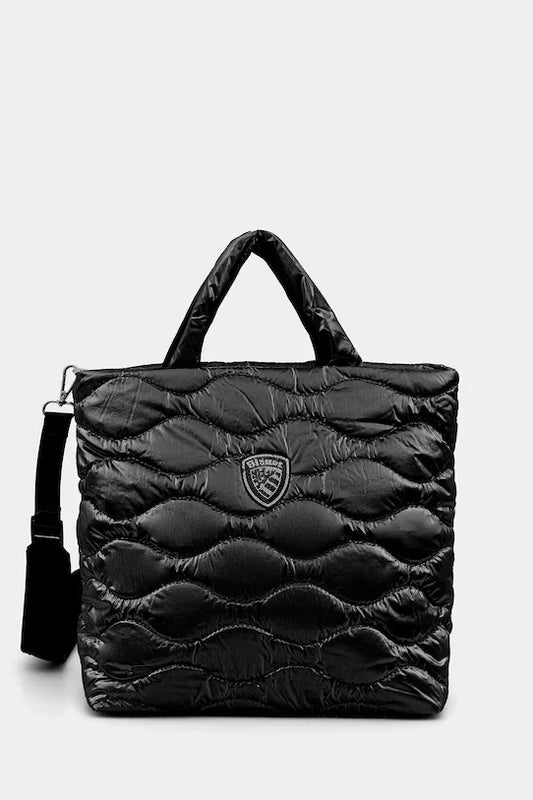 Blauer borsa donna padded nylon shopping bag