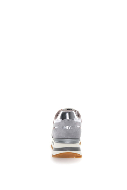 W6yz scarpe donna Home  YAK-W. - Sneakers in tessuto tecnico e suede White - Grey. 2016528233B46