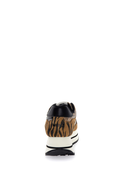 W6yz scarpe donna Home  DEVA W. - Sneakers in tessuto tecnico e suede - Brown/black/dark brown 2017405411D33