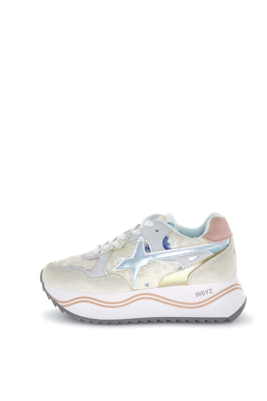 W6YZ Sneaker scarpa Donna DEVA Platform White Multicolor 2017405532N86