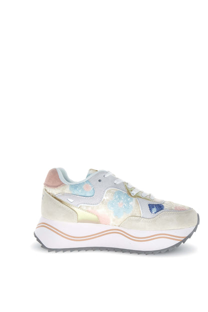 W6YZ Sneaker Women's shoe DEVA Platform White Multicolor 2017405532N86