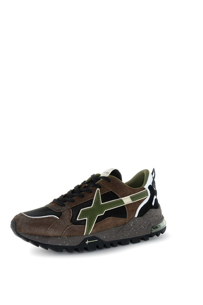 W6YZ Scarpa Uomo Breeze 3-M Dark Brown - Black