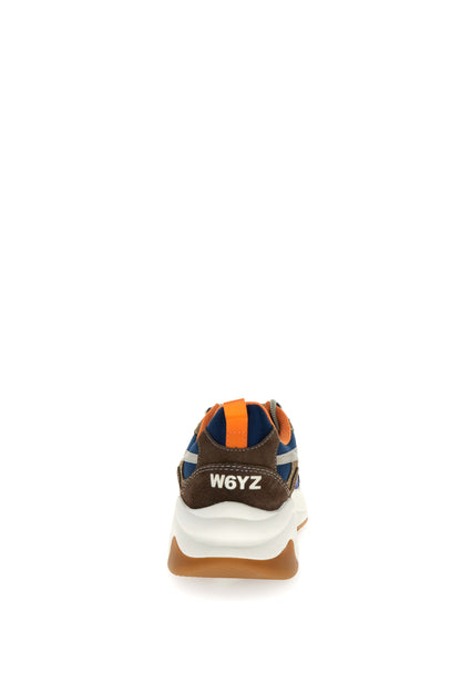 W6yz scarpe uomo mod FLIK suede nylon dark brown - azure - light brown.
2019458012D25