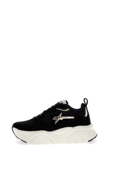 W6yz scarpe donna AVA-w suede nylon Black 20019469010A01.