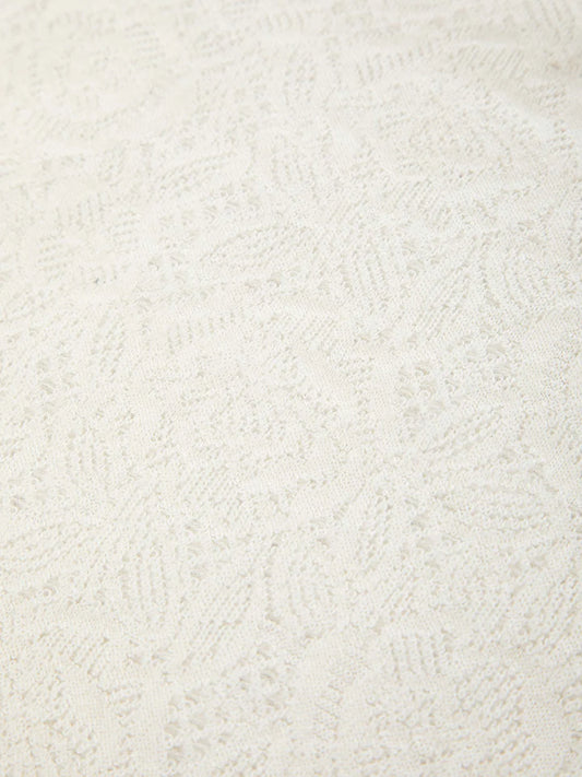 Circolo 1901 Women's Jersey Lace Turtleneck Sweater