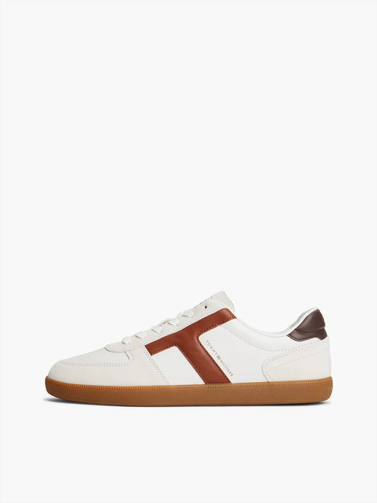 Tommy Hilfiger scarpe uomo Sneakers TH Tribeca in pelle con mix di texture FM0FM06068YBL
