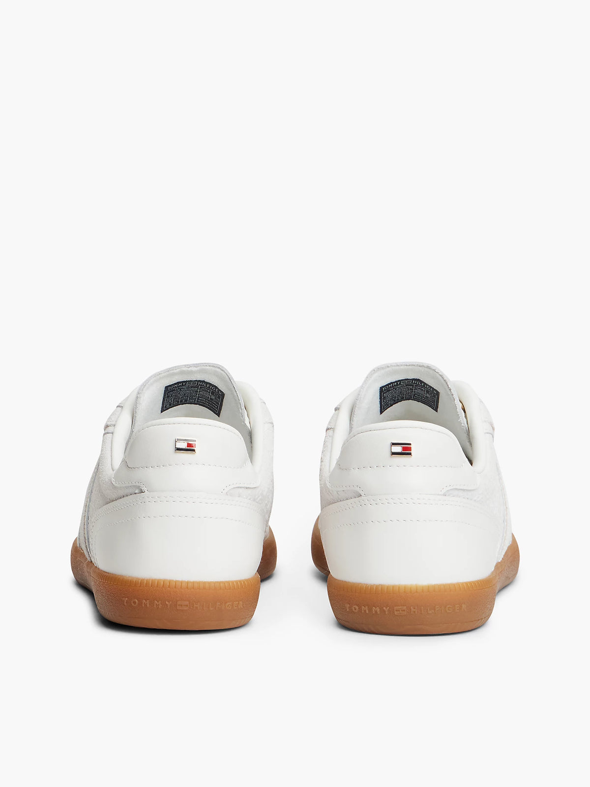 Tommy Hilfiger scarpe donna Sneakers TH Tribeca in pelle con monogrammi TH in rilievo FW0FW09691YBL - immagine 5