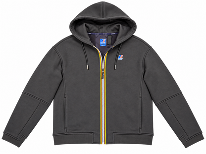 K-way felpa donna con cappuccio e zip Lara Brushed pc - Black pure K8148KW-USY - immagine 5
