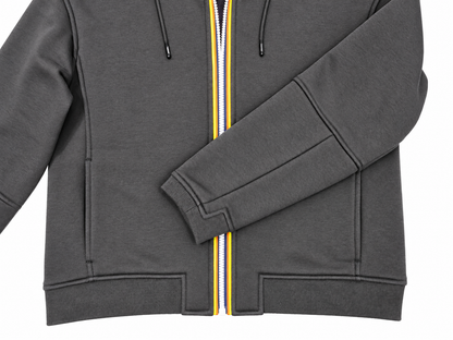 K-way felpa donna con cappuccio e zip Lara Brushed pc - Black pure K8148KW-USY - immagine 4