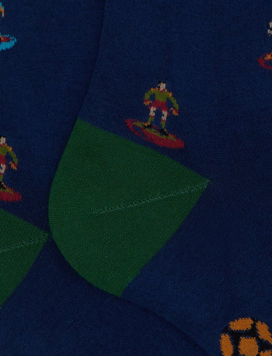 Gallo Herren-Socken, lang und leicht, mit Fußballmuster