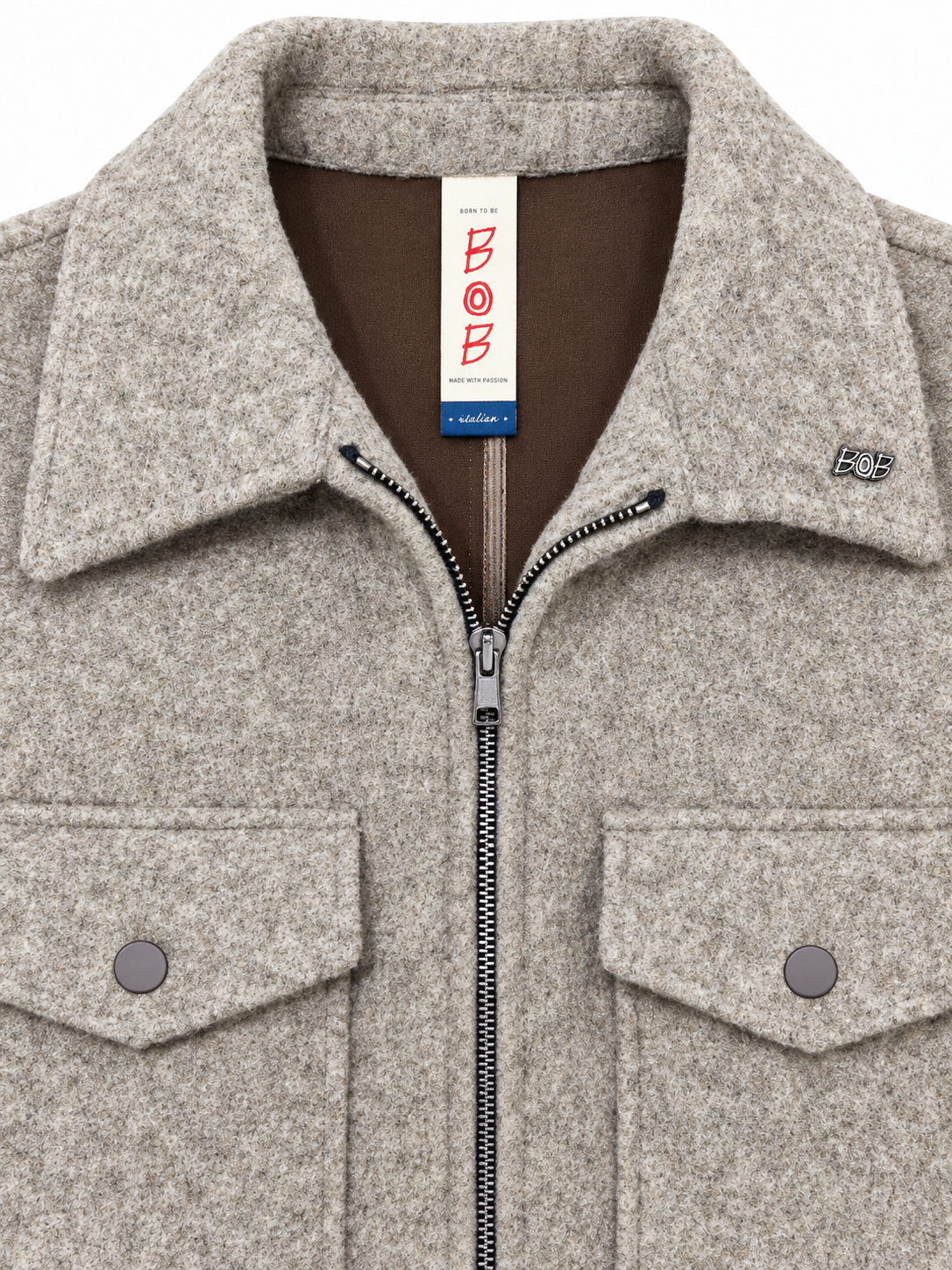 Bob Giubbotto uomo con zip e tasche anteriori A27STEVEN448T448 - immagine 3
