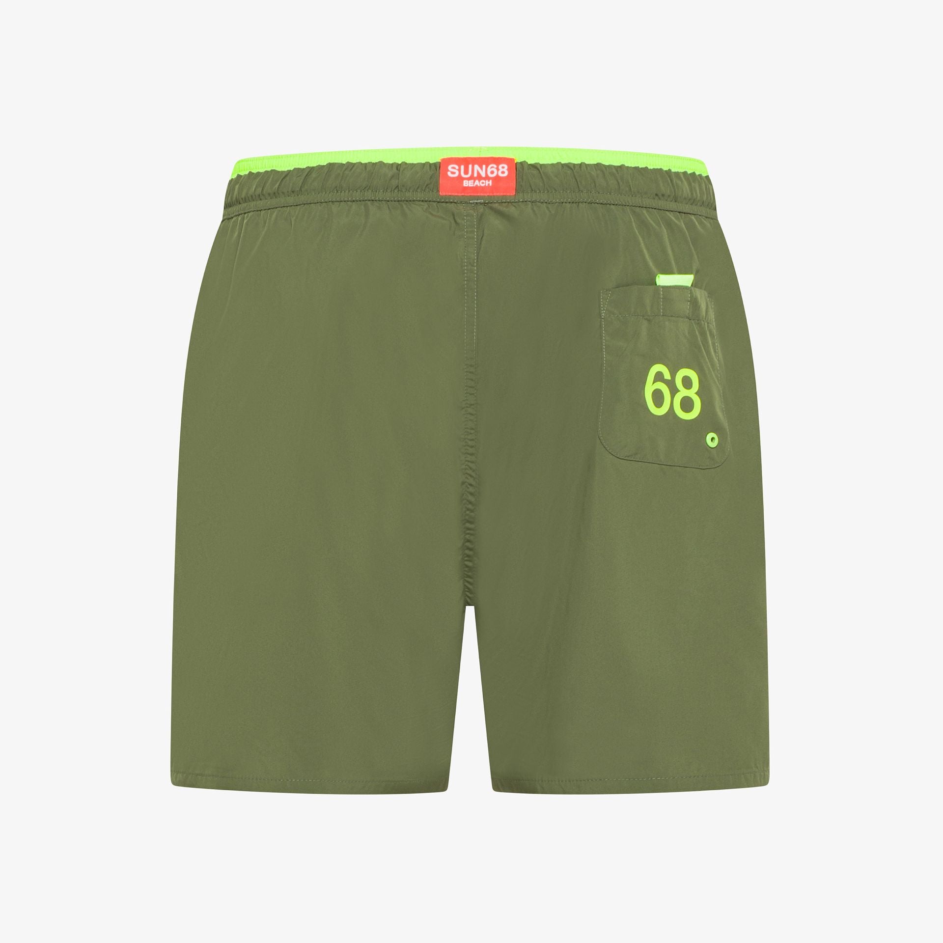 dettaglio swim shorts sun68 militare