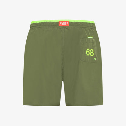 dettaglio swim shorts sun68 militare