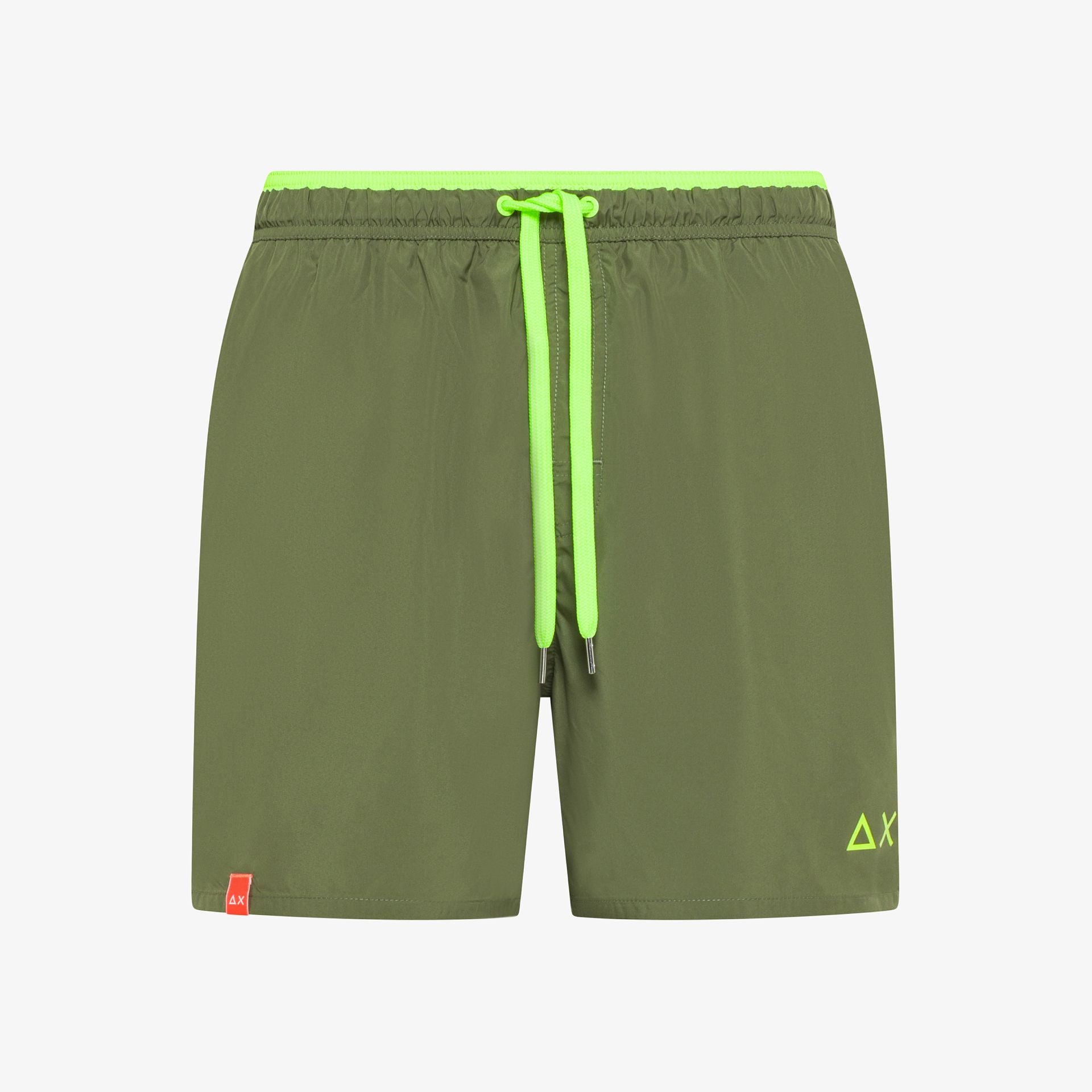 costume uomo sun68 verde militare shorts mare