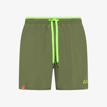 costume uomo sun68 verde militare shorts mare