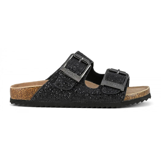 Colors of California Sandalo glitter con fibbie metallo scarpe donna HC.BIO35N/BLA