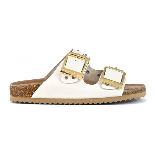 Colors of California Sandalo doppia fascia in nabuk con strass
 scarpe donna

HC.BIO501/WHI