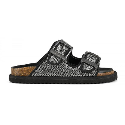Colors of California Sandalo rafia laminata con fibbie
 scarpe donna

HC.BIOW07/GUN