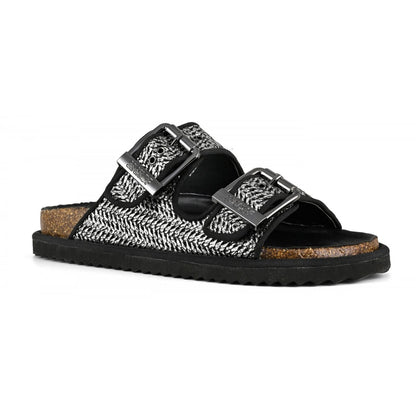 Colors of California Sandalo rafia laminata con fibbie
 scarpe donna

HC.BIOW07/GUN