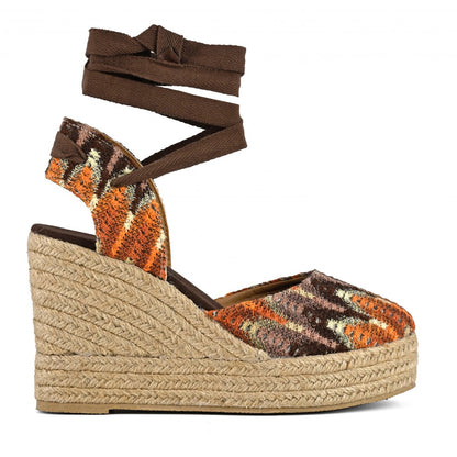 Colors of California Wedge sandals platform ethnic pattern fabric
 women's shoes