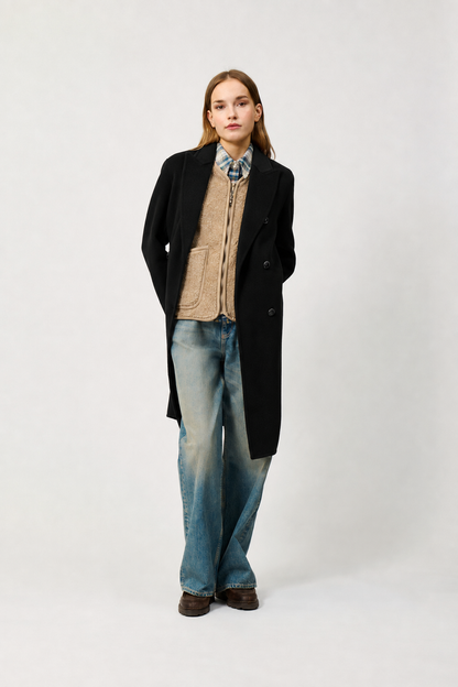 Roy Roger's Cappotto donna doppiopetto in lana RND90188CS85XXXX C0048 - immagine 2