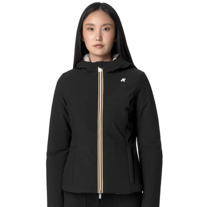 K-WAY LILY ST WARM DOUBLE K6128TW-DBN indossata, vista frontale
