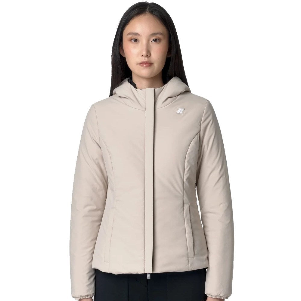 K-WAY LILY ST WARM DOUBLE K6128TW-DBN indossata, vista frontale