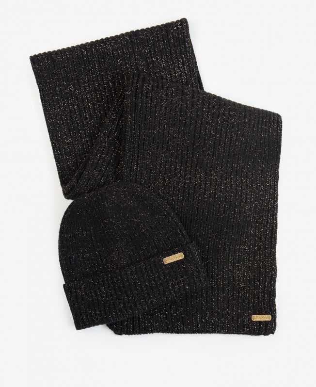 Barbour International women's hat and scarf estoril beanie and scarf gift fw23