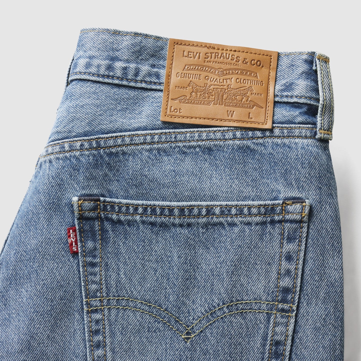 Men's Levi's 478 Baggy oversize low-rise denim Bermuda shorts