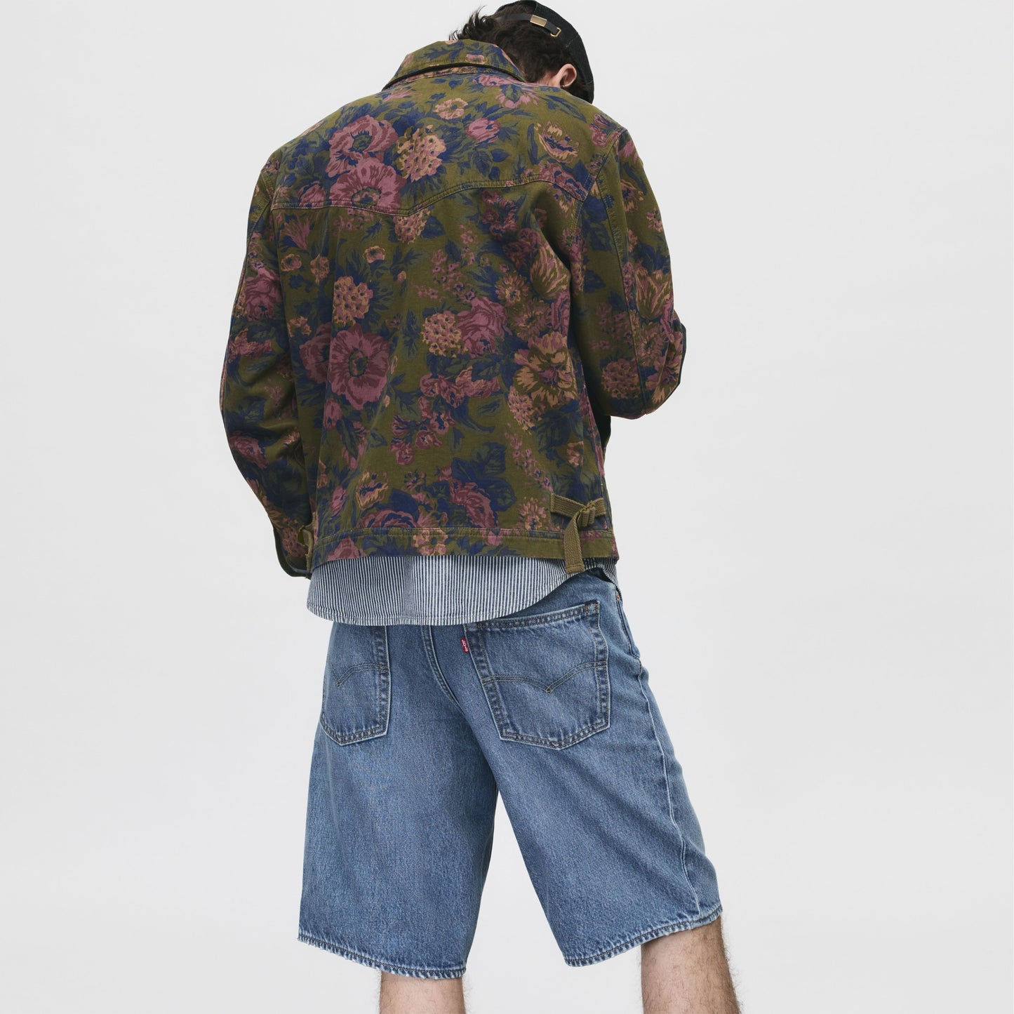 Men's Levi's 478 Baggy oversize low-rise denim Bermuda shorts