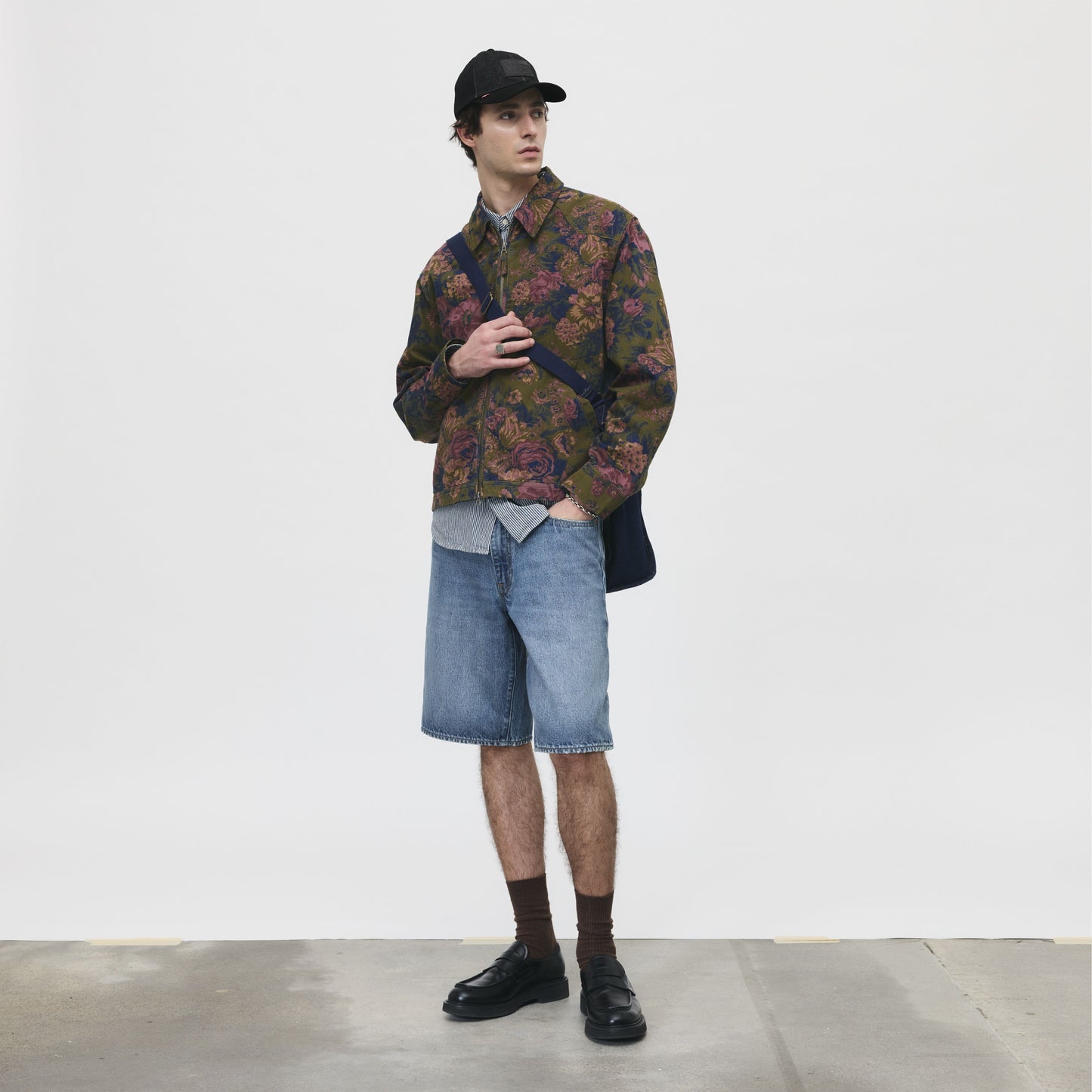 Men's Levi's 478 Baggy oversize low-rise denim Bermuda shorts