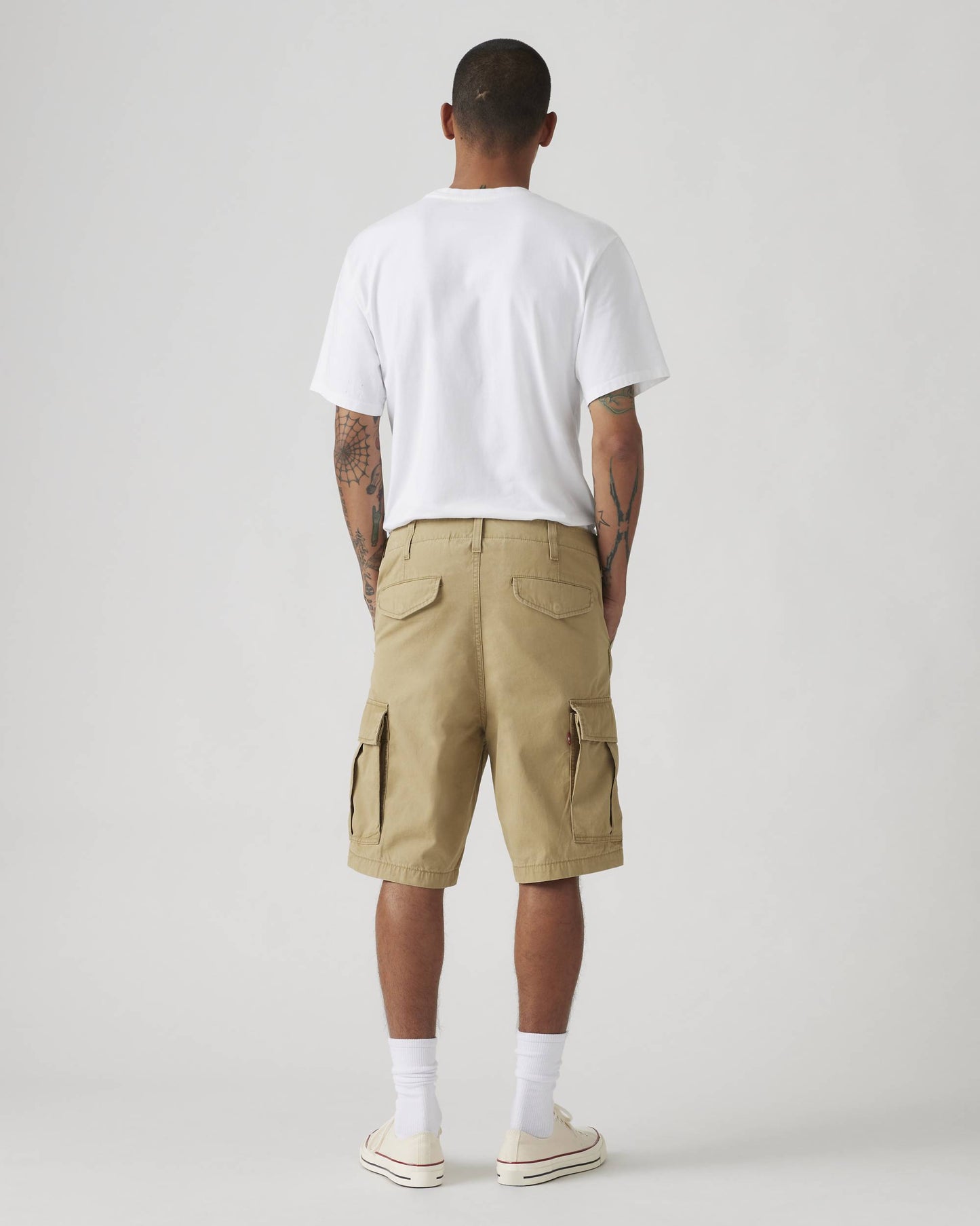 Men's Levi's Carrier lightweight beige canvas cargo shorts