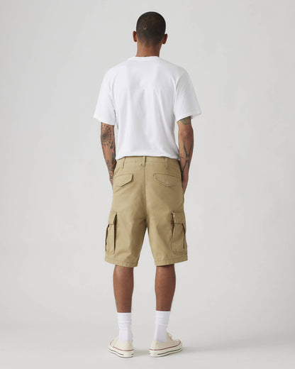 Men's Levi's Carrier lightweight beige canvas cargo shorts