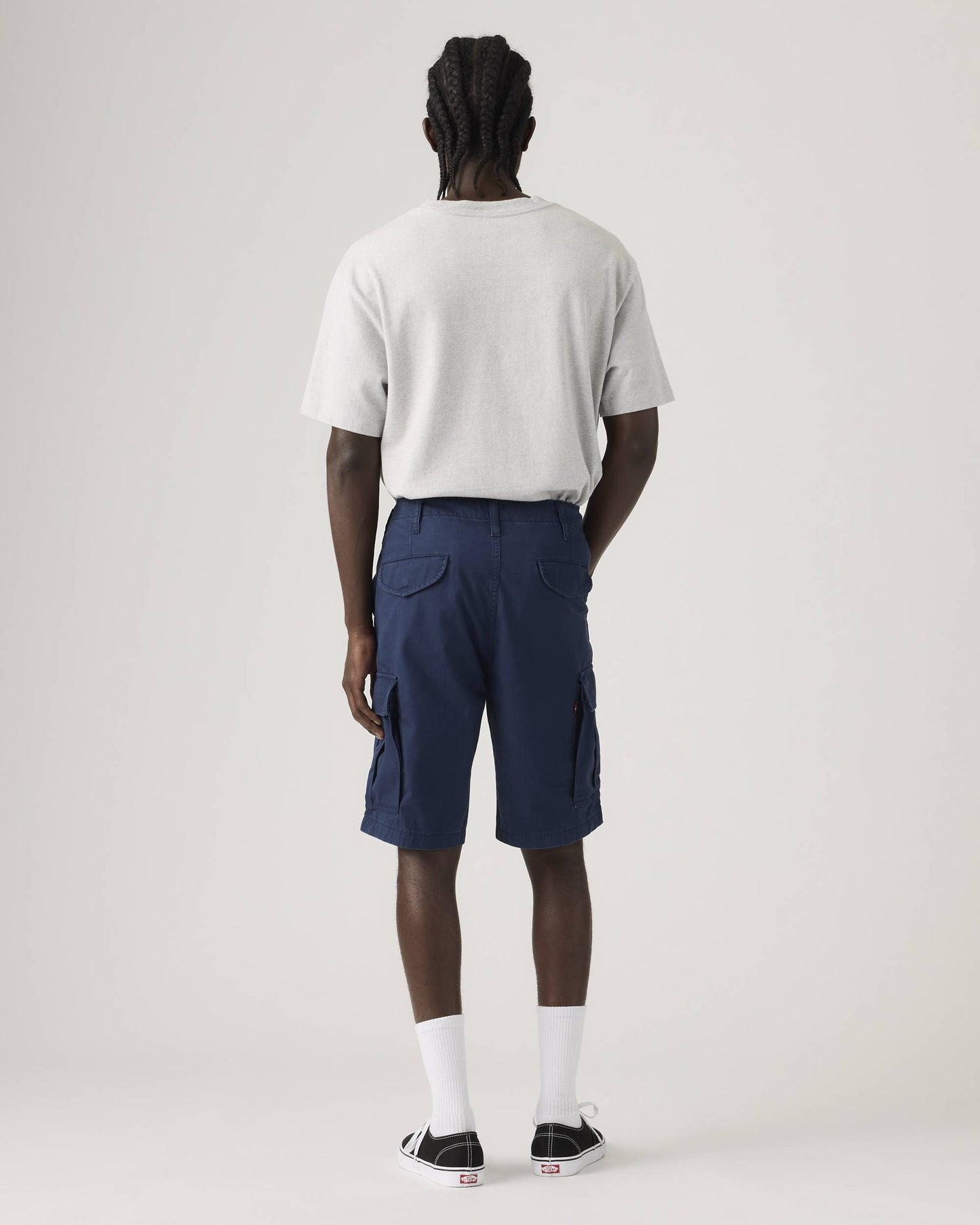 Bermuda cargo uomo Levi's Carrier in tela blu lightweight